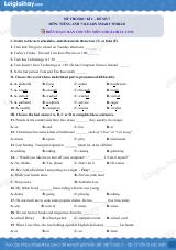 Đề thi học kì 1 Tiếng Anh 7 iLearn Smart Wolrd - Đề số 7